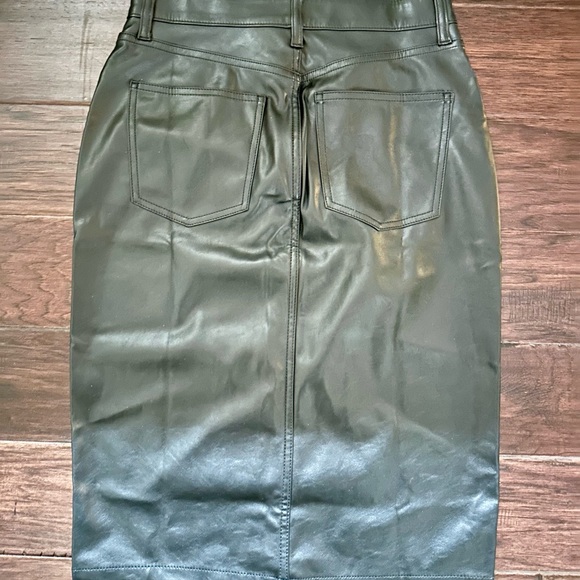 NWT Gap Vegan Leather Midi Skirt - Picture 4 of 4